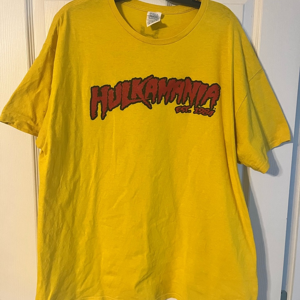 Hulkamania Hogans Beach Shop Yellow T-Shirt